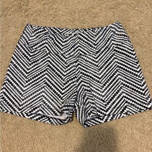 Marika Black and White Athletic Shorts